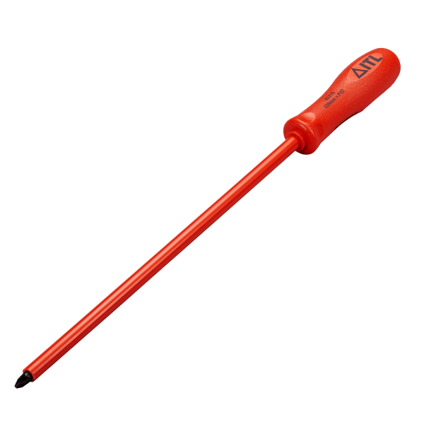 1,000v Insulated Pozidriv Screwdriver 250mm x 6 x No.2